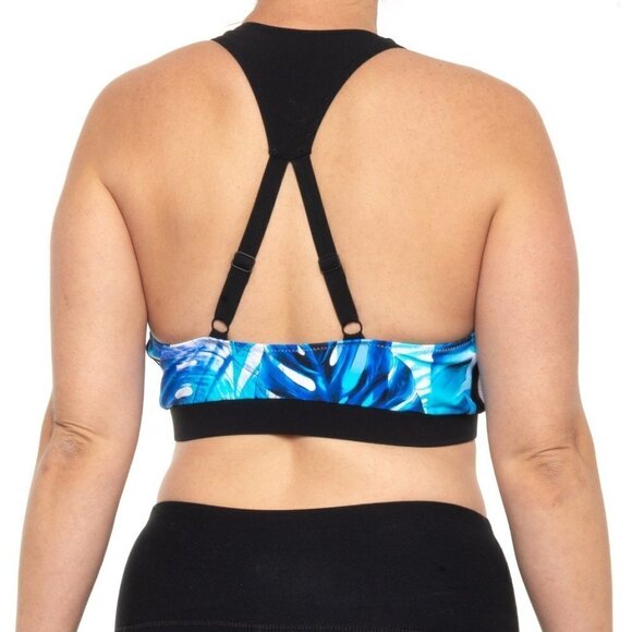 Profile Sports by Gottex Women's 34D Bikini Top Blue Multi - Picture 2 of 4